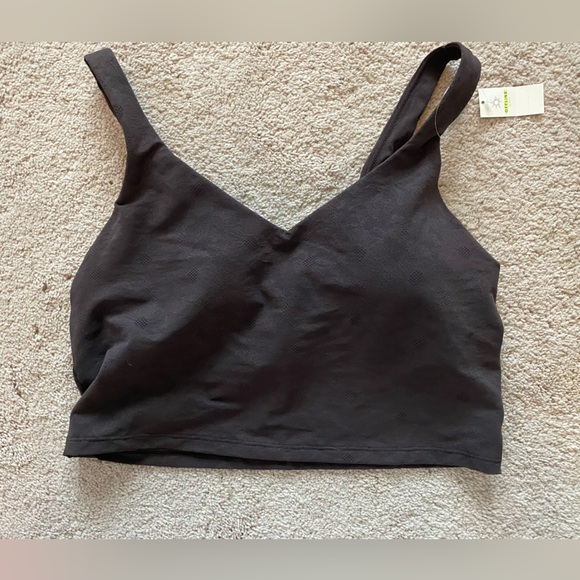 aerie Other - OFFLINE By Aerie Lace Low Key Longline Sports Bra brown large NWT